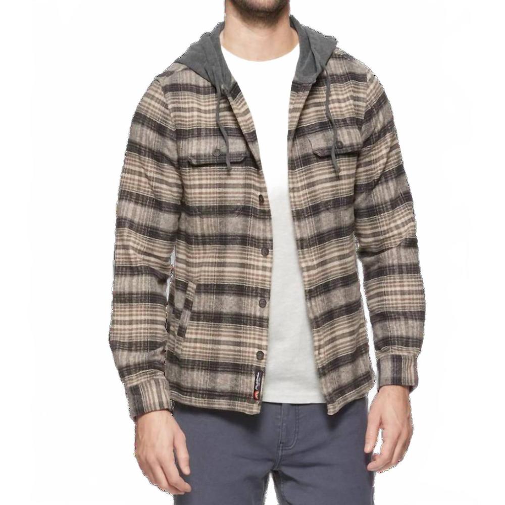 NEW FLAGS & ANTHEM manning hooded shirt in multi